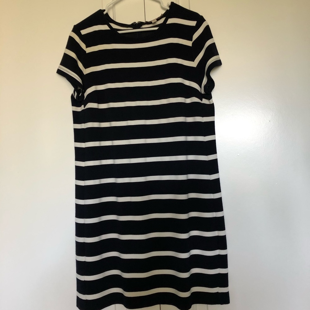 Ribbed, navy T-shirt dress, size L